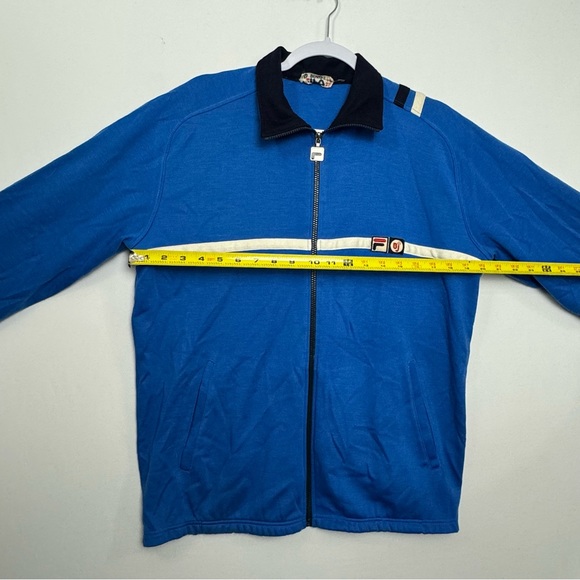 Vintage 80s FILA Bjorn Borg Tennis Full Zip Tracket Jacket Blue Men’s Medium 42 - Picture 6 of 8